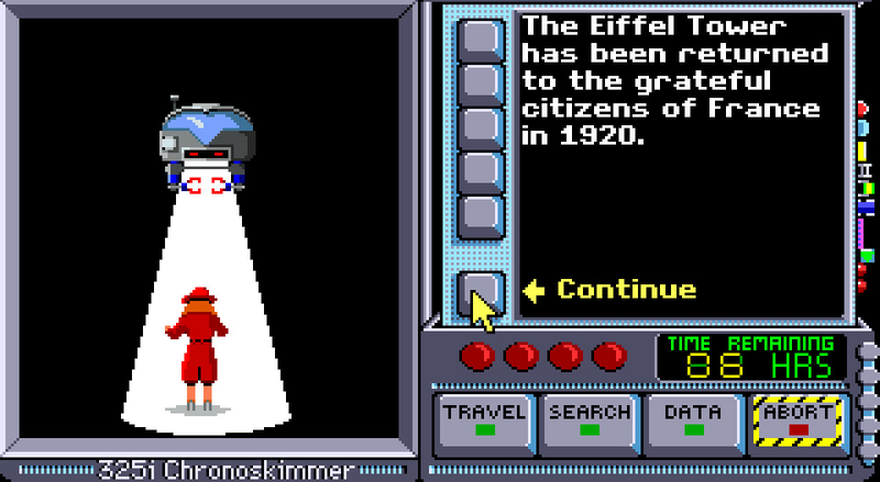 Illustration for article titled Where In Time Is Carmen Sandiego? is the closest thing to a good Doctor Who game